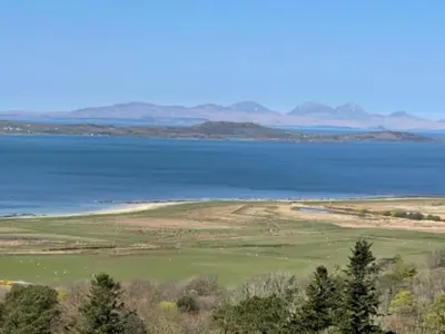 a view of a large body of water at Harebell Cottage in Killean