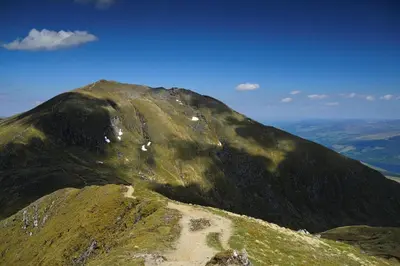 a view of the top of a mountain at Railway Cottage in Killin