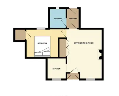 a floor plan of a house at Bank Place in Crieff