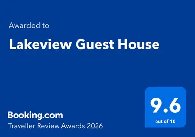 a screenshot of a guest house with the text upgraded to lakeview guest house at Lakeview Guest House in Stranraer
