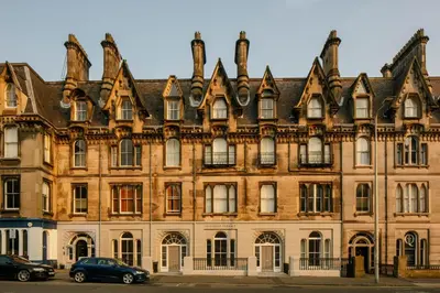 an old building with a lot of windows at 33 Castle Terrace in Edinburgh