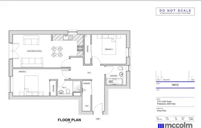 a floor plan of a house at Golf View in Prestwick