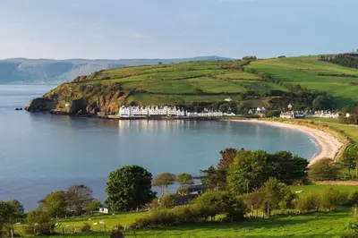 a small island in the middle of a body of water at Coolranny Schoolhouse in Torr