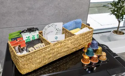 a basket filled with toys on a table at Central Stirling City Escape in Stirling