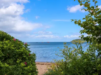 a view of the ocean from the beach at Lodge 5 - 