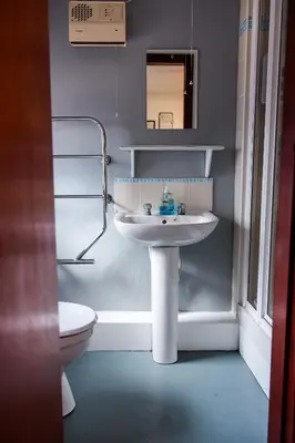 a bathroom with a sink and a toilet at Lochranza Centre CIC in Lochranza