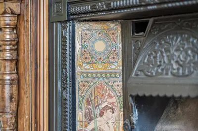 a book with a picture of a woman on it at Grand 2 Bed West End Residence in Glasgow