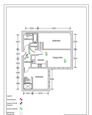 a floor plan of a house at Stunning City Centre Duplex in Glasgow