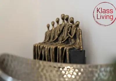 a metal object with a group of people on it at Drumpellier Apartment by Klass Living Coatbridge in Coatbridge