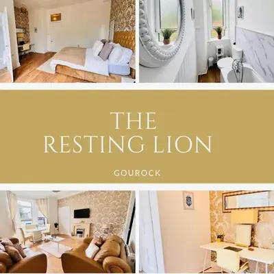 THE RESTING LION - Gourock Town Center Holiday Home Apartment