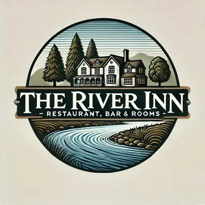 a logo for the river inn restaurant bar and rooms at The River Inn in Killin