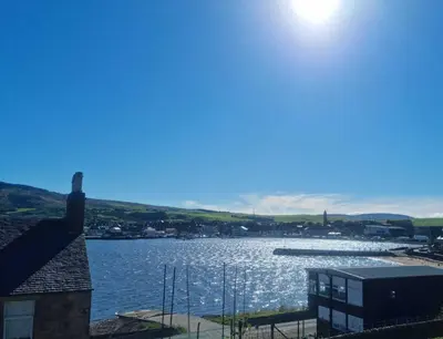 a view of a large body of water at Campbeltown Harbour View in Campbeltown