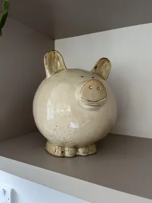 a vase sitting on top of a shelf at The Butler's Flat at Solsgirth Home Farm in Dollar