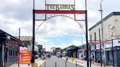 an archway over a street in a city at 2 Bed on the Glasgow Green in Glasgow