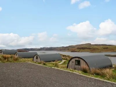 a group of domes on the side of a road at Losal in Oban