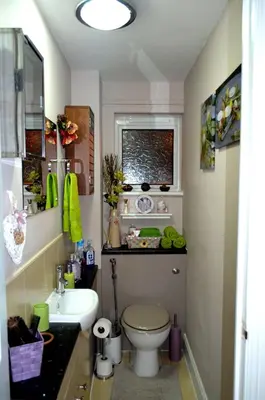 a bathroom with a toilet and a sink at Double room in riverside apartment - B in Glasgow