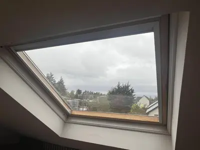 a window in a room with a view at Fergus in ApartNest Auchterarder in Auchterarder