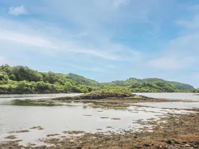a view of a river with mountains in the background at 3 Whin Bank in Oban