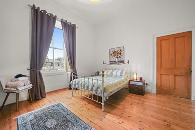 a bedroom with a bed and a window at Merchiston 1 Room in Shared Apartment with Parking - Edinburgh in Edinburgh
