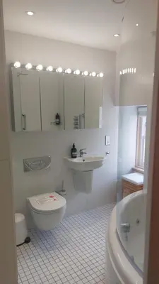 a white bathroom with a toilet and a sink at Little Juniper Lodge in Edinburgh
