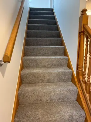 a set of stairs in a house at Highland Nook in Fort William