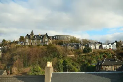 a group of houses on top of a hill at Breathtaking Sea Views - Luxury 2 BD Apt in Oban