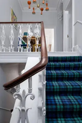 a stair case with at Stirling Retreat Quirky Decor, Fireplace and Charm in Stirling