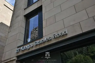 a sign on the side of a building at For Students Only - Kings Stables Road in Edinburgh in Edinburgh