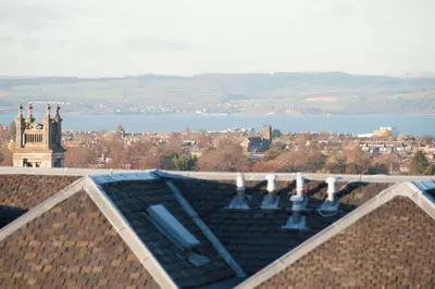 a view of a city from the roof of a building at Braid Apartments by Mansley in Edinburgh