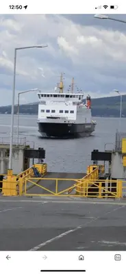 a cruise ship is docked in the water at Wemyss Bay Mapleton Elite in Wemyss Bay