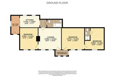a floor plan of a house at Morton Mains Cottage