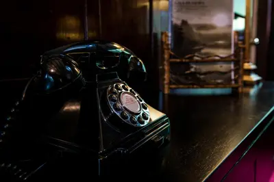 a telephone sitting on top of a table at Glenbruar House in Crianlarich