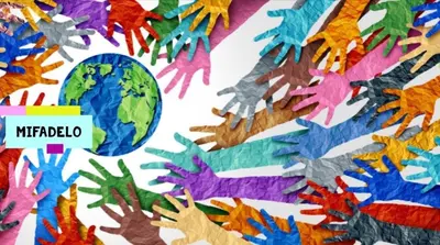a group of hands around the earth at Double rooms in Moffat
