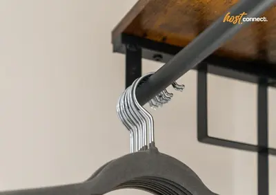 a metal fork hanging from a knife rack at 2 Bed Home in Paisley I Sleeps 4 in Paisley