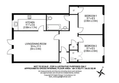a drawing of a floor plan of a house at Castle Wynd Old Town in Edinburgh