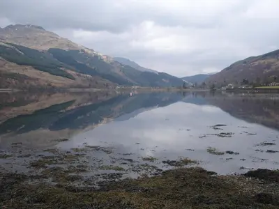 a large body of water with mountains in the background at 16 Admiralty in Arrochar