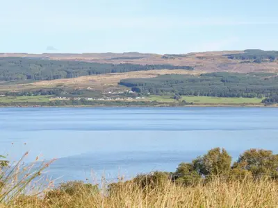 a view of a large body of water at Poppies Cottage in Craignure