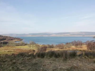 a view of a large body of water at Poppies Cottage in Craignure