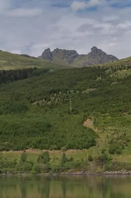 a view of a mountain range with a body of water at Arrochar Hotel 'A Bespoke Hotel' in Arrochar