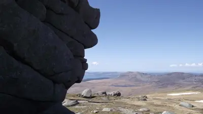 a group of elephants standing on top of a mountain at Lochranza Youth Hostel in Lochranza