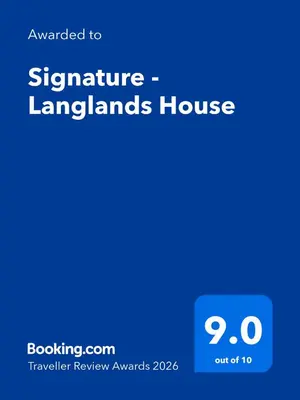 a screenshot of a phone with the text subscribe to signature languages house at Signature - Langlands House in Glasgow