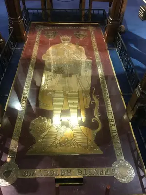 a clock on the floor of a room at Brucefield Avenue, Dunfermline in Dunfermline