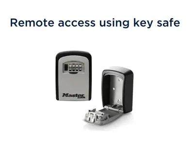 a pay phone with a remote access using key safe at City Centre, 5 star Ground Floor in Edinburgh