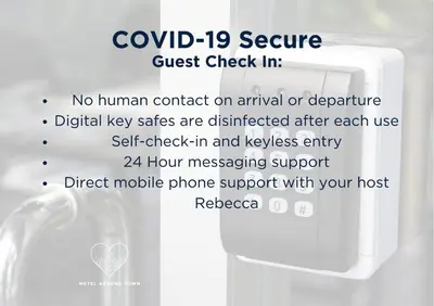 a screenshot of a cell phone with a guest check in at Spacious & Unique city central 1 bed with WiFi in Edinburgh