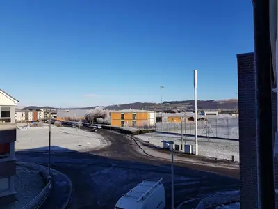 a view of a street in a city at 1 Royal View Apartments in Stirling