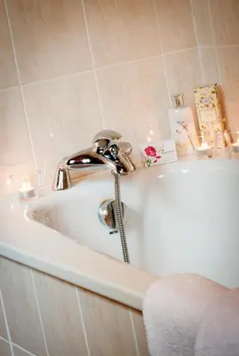 a sink with a faucet in a bathroom at Leny Estate in Callander