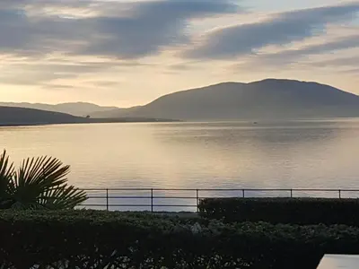 a view of a body of water with mountains in the background at St.Ebba B&B in Rothesay