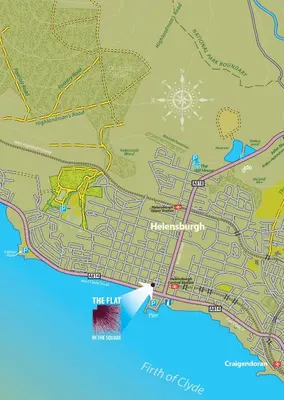 a map of the hague with the netherlands at The Flat In The Square in Helensburgh