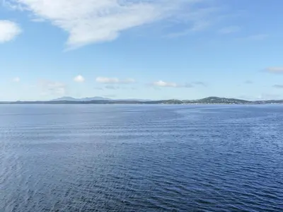 a view of a large body of water at Ettrick Cottage in Port Bannatyne