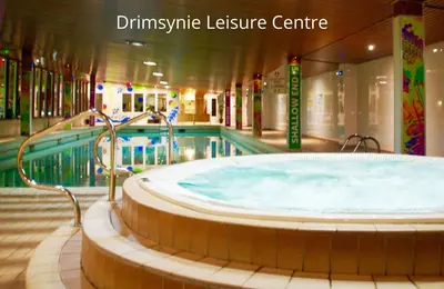a swimming pool with a large tub in a building at Ben Arthur Place 6 - Sleep 6 in Lochgoilhead